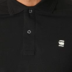 Meilleure vente 👍 Polo Manches Courtes Dunda D11595-5864 Noir de G-Star 😉 -G-Star Soldes g star 187399 D11595 5864 6484 20190628T162633 03