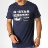 Le moins cher ⭐ Tee 👚 Shirt Graphic 8 D14143-336 Bleu Marine Blanc de G-Star ✨