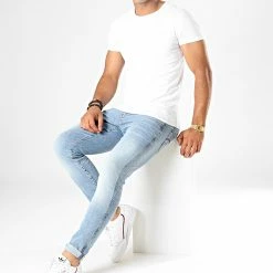 Nouveau 🔥 Jean Skinny Revend 51010-8968 Bleu Wash de G-Star 😀 -G-Star Soldes g star 188379 51010 8968 8436 20190709T142957 03