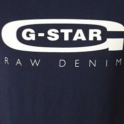 Vente flash 😀 Tee 👚 Shirt Slim Graphic 4 D15104-336 Bleu Marine de G-Star 😉 -G-Star Soldes g star 194051 D15104 336 6067 NOOSFW19 20190826T142708 03