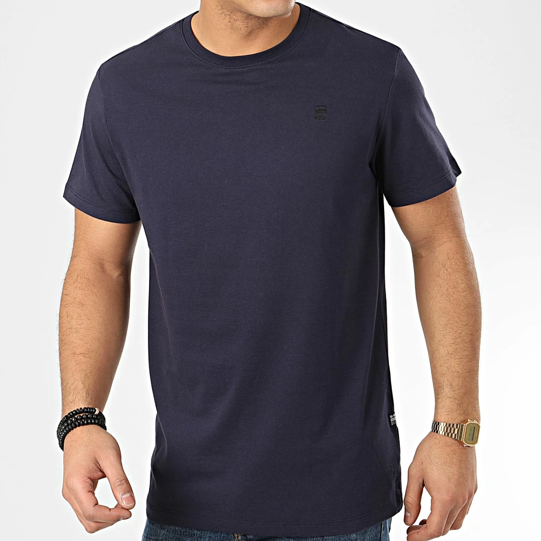 Remise 👏 Tee 👚 Shirt Base Bleu Marine de G-Star ⌛ 1 Remise 👏 Tee 👚 Shirt Base Bleu Marine de G-Star ⌛