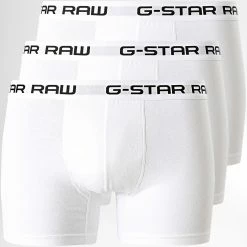 Acheter 🔥 Lot De 3 Boxers D03359-2058 Blanc de G-Star 😀