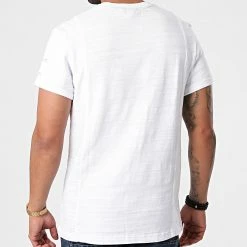 Budget ✔️ Tee 👚 Shirt D19848-C789 Blanc Chiné de G-Star 🧨 -G-Star Soldes g star 261124 D19848 C789 110 20210413T162502 04