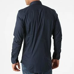 Meilleure affaire 👏 Chemise Manches Longues 👗 Dressed Super Slim D17026-C271 Bleu Marine de G-Star 👍 -G-Star Soldes g star 273647 D17026 C271 4213 20210712T152244 04