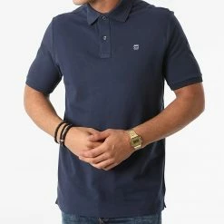 Remise ⌛ Polo Manches Courtes Dunda D08513-5864 Bleu Marine de G-Star 🌟 -G-Star Soldes g star 274314 D08513 5864 6067 20210716T151438 03