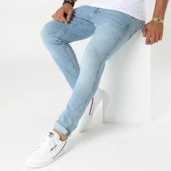 Promo 🎁 Jean Slim D-Staq D06761-8968 Bleu Wash de G-Star ⭐ -G-Star Soldes g star 274317 D06761 8968 8436 20210716T153141 03