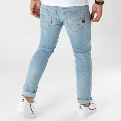 Promo 🎁 Jean Slim D-Staq D06761-8968 Bleu Wash de G-Star ⭐ -G-Star Soldes g star 274317 D06761 8968 8436 20210716T153143 04