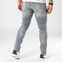 Tout neuf ❤️ Jean Skinny Revend D20071-A634 Gris de G-Star 🔥 -G-Star Soldes g star 275695 D20071 A634 C464 20210819T155413 04