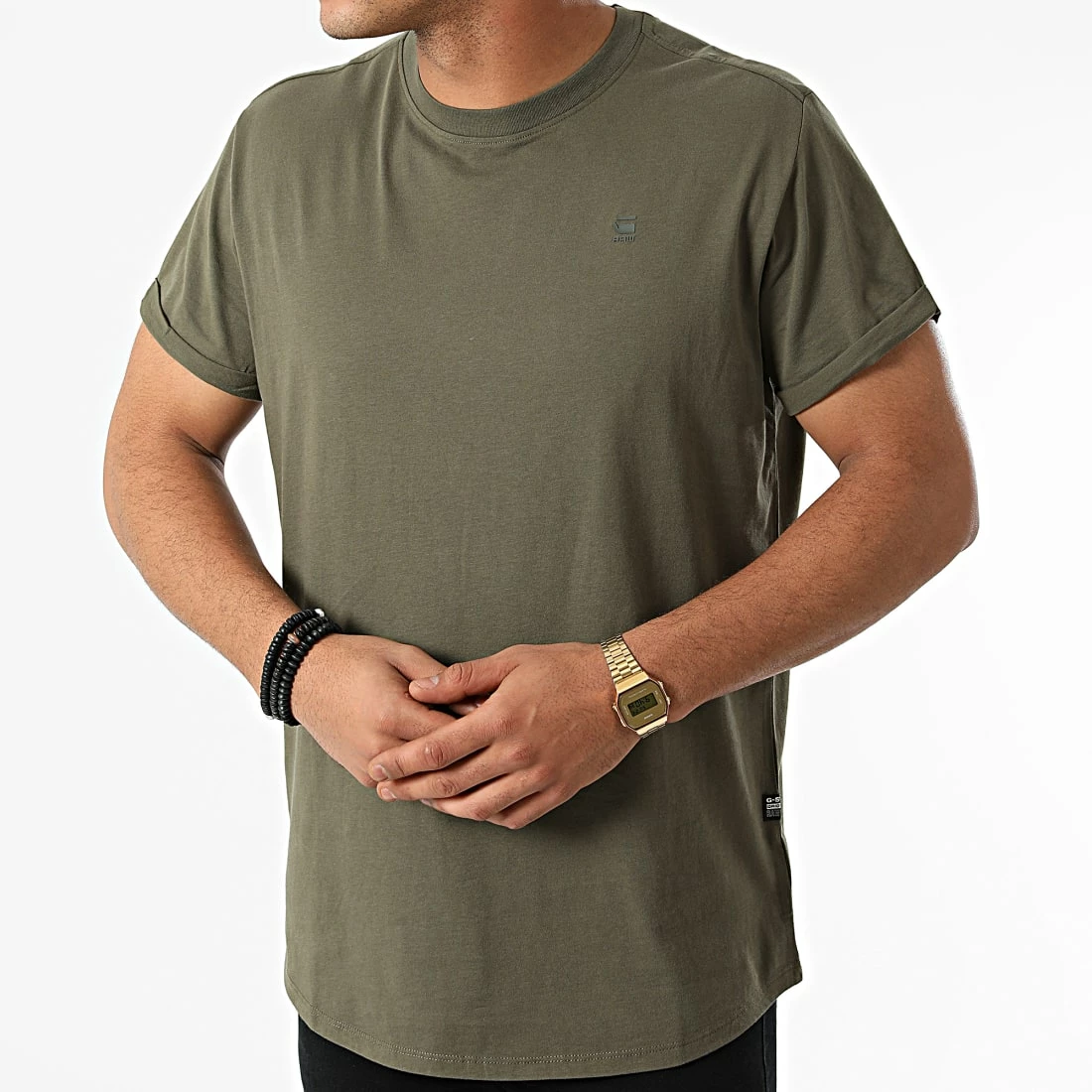 Top 10 🌟 Tee 👚 Shirt Oversize Compact Jersey D16396-B353 Vert Kaki de G-Star 🎉 3 Top 10 🌟 Tee 👚 Shirt Oversize Compact Jersey D16396-B353 Vert Kaki de G-Star 🎉 – Image 3