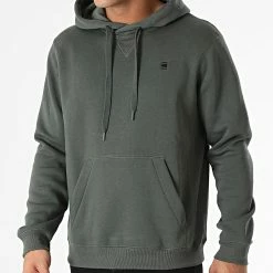 Meilleur prix 🧨 Sweat Capuche Premium Core D16121-C235 Vert Kaki de G-Star 💯