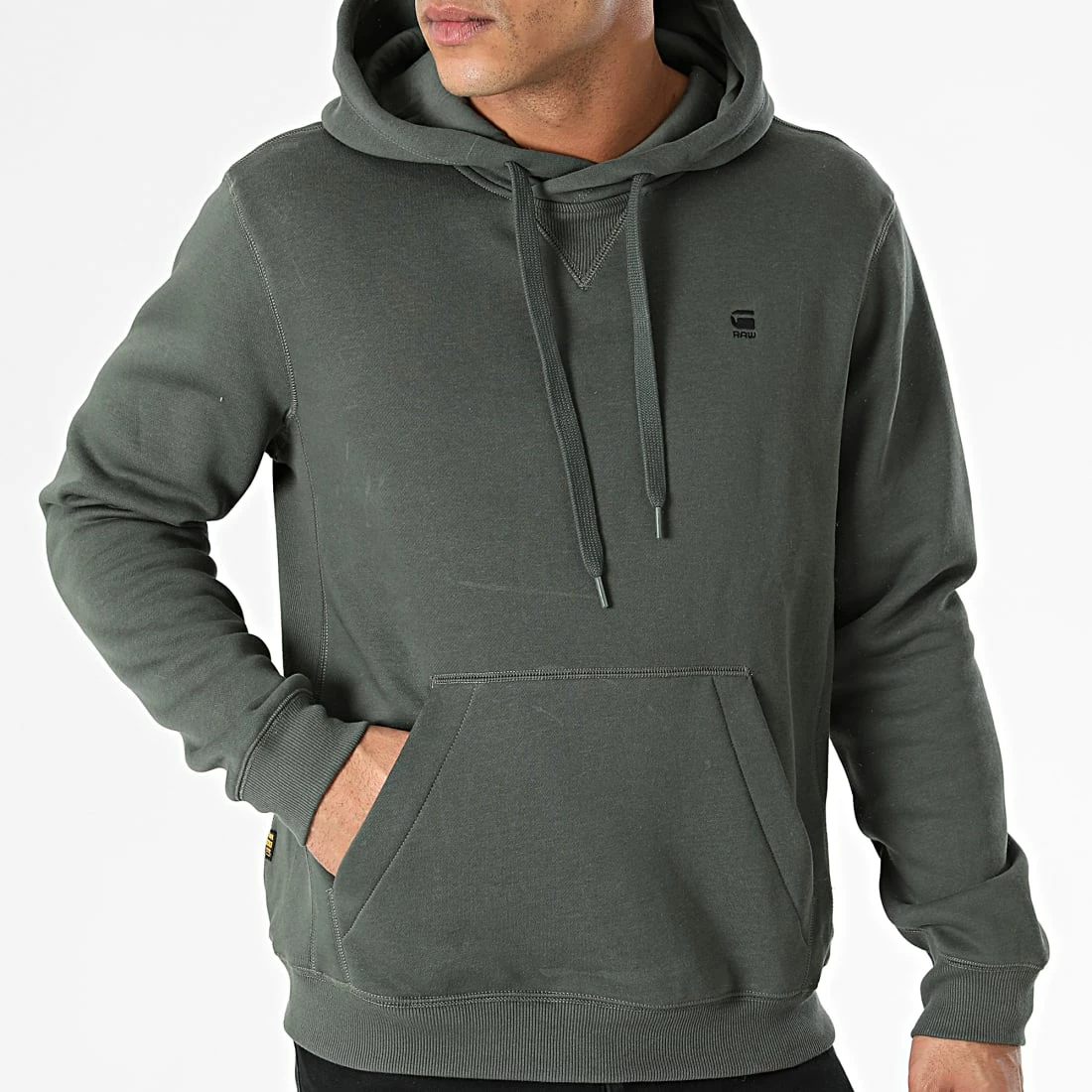 Meilleur prix 🧨 Sweat Capuche Premium Core D16121-C235 Vert Kaki de G-Star 💯 3 Meilleur prix 🧨 Sweat Capuche Premium Core D16121-C235 Vert Kaki de G-Star 💯 – Image 3