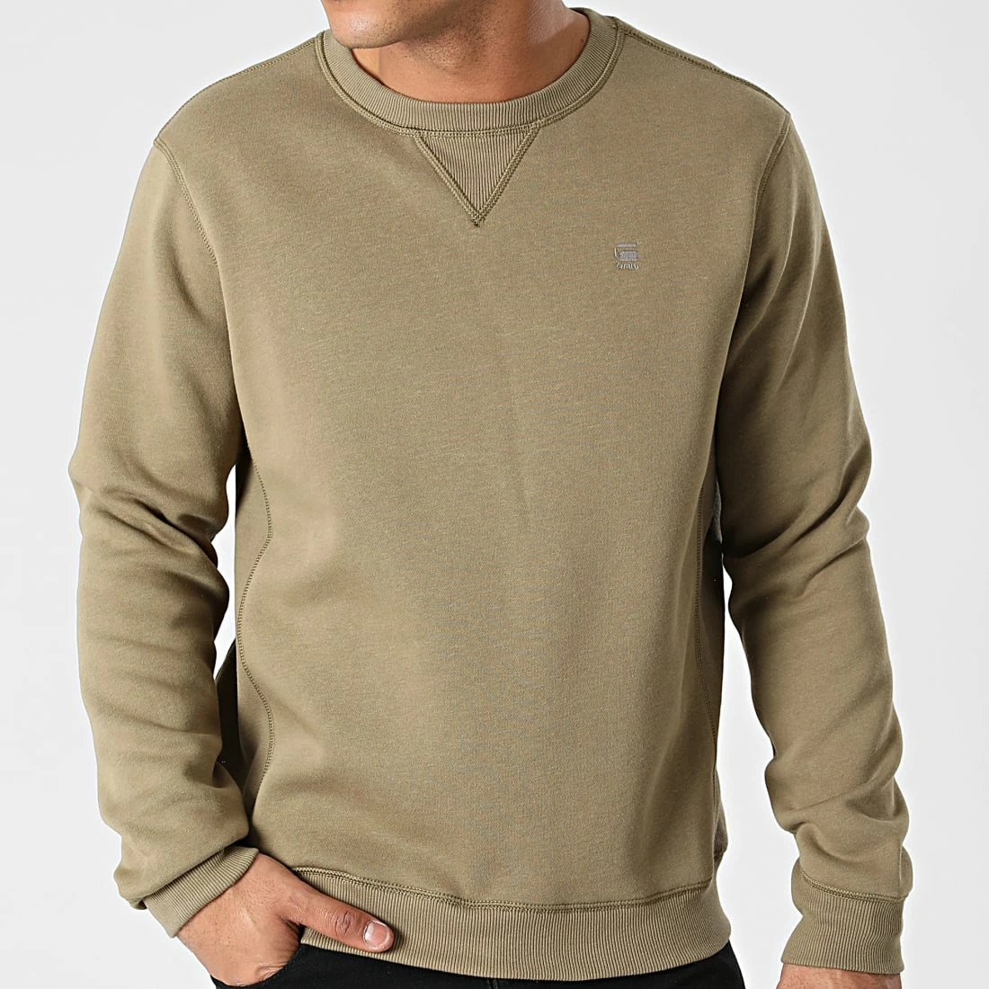 Tout neuf 😉 Sweat Crewneck D16917-C235 Vert Kaki de G-Star ✔️ 3 Tout neuf 😉 Sweat Crewneck D16917-C235 Vert Kaki de G-Star ✔️ – Image 3