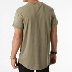 Bon marché ⭐ Tee 👚 Shirt Oversize Compact Jersey D16396-B353 Vert Kaki de G-Star 🛒 -G-Star Soldes g star 290175 D16396 B353 C631 20211104T101348 04