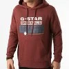 Budget 🎉 Sweat Capuche Originals D20696-A613 Bordeaux de G-Star 🎉