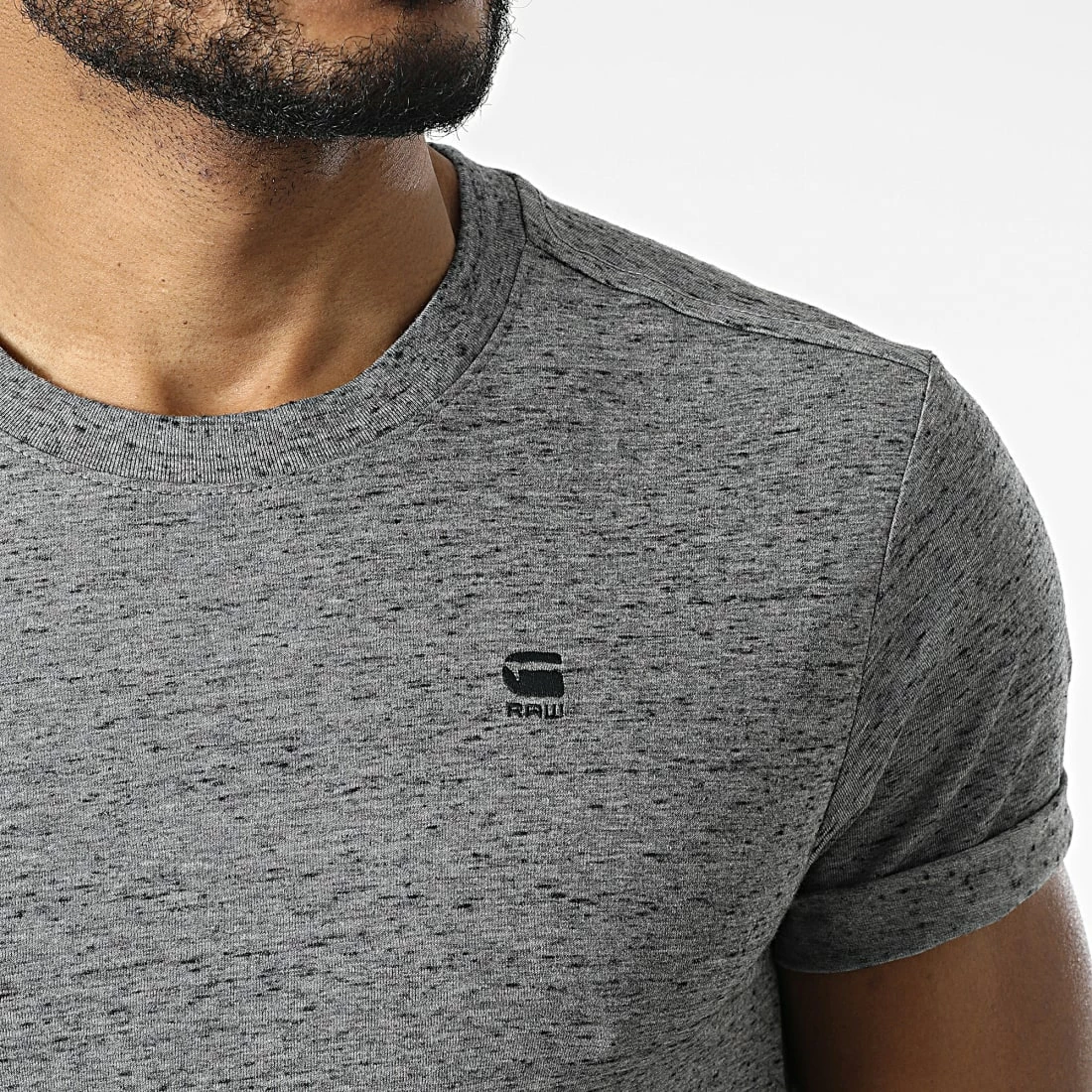 Nouveau 🌟 Tee 👚 Shirt Turon Gris Anthracite Chiné de G-Star 🔥 2 Nouveau 🌟 Tee 👚 Shirt Turon Gris Anthracite Chiné de G-Star 🔥 – Image 2