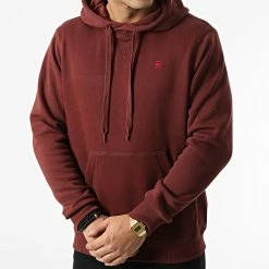Meilleur prix 🛒 Sweat Capuche D16121-C235 Bordeaux de G-Star 🌟 -G-Star Soldes g star 293269 D16121 C235 1632 20211129T091848 03