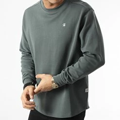 Remise ⌛ Tee 👚 Shirt A Manches Longues Oversize Lash D18231-C541 Gris Ardoise de G-Star 👏 -G-Star Soldes g star 293445 D18231 C541 996 20211201T160701 03