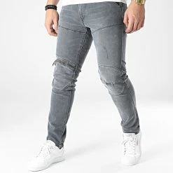 De gros ⌛ Jean Cargo Skinny 3D Zip D01252 Gris de G-Star 🎉