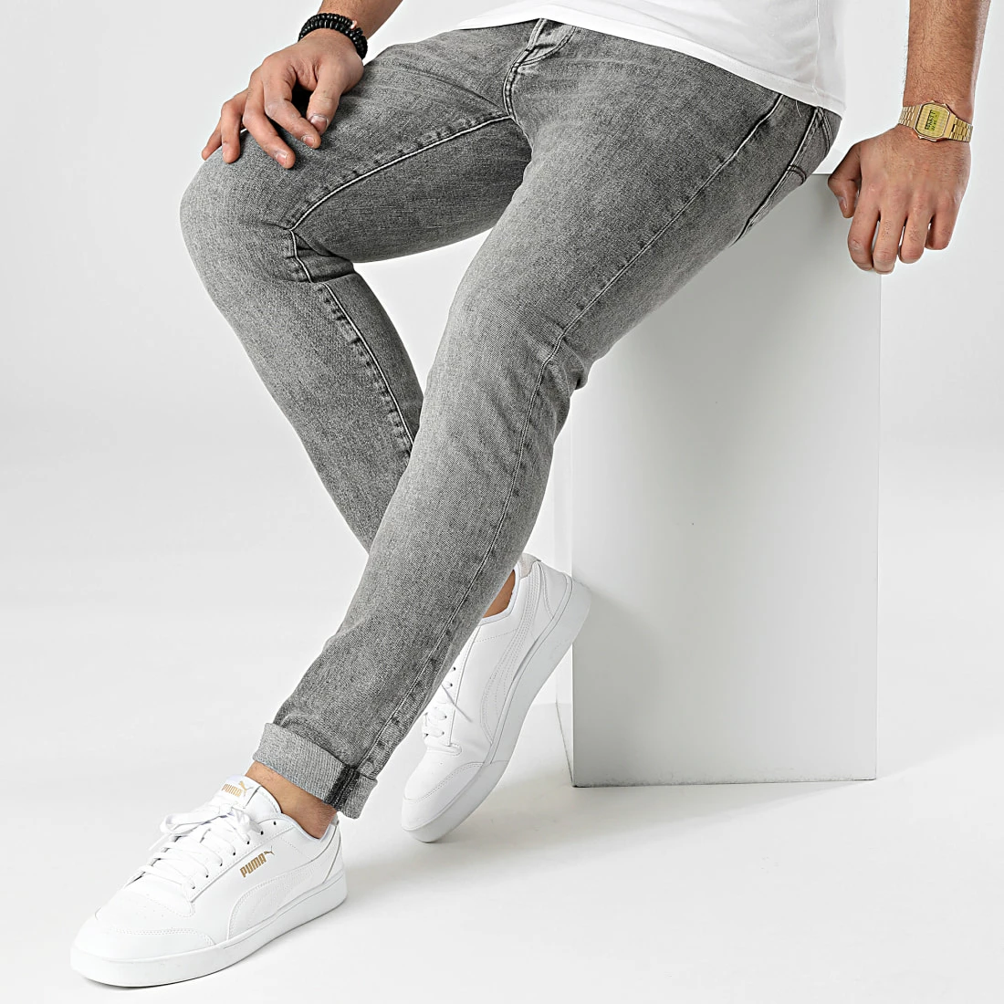 Grosses soldes 🧨 Jean Slim 3301 51001-C909 Gris de G-Star ❤️ 2 Grosses soldes 🧨 Jean Slim 3301 51001-C909 Gris de G-Star ❤️ – Image 2