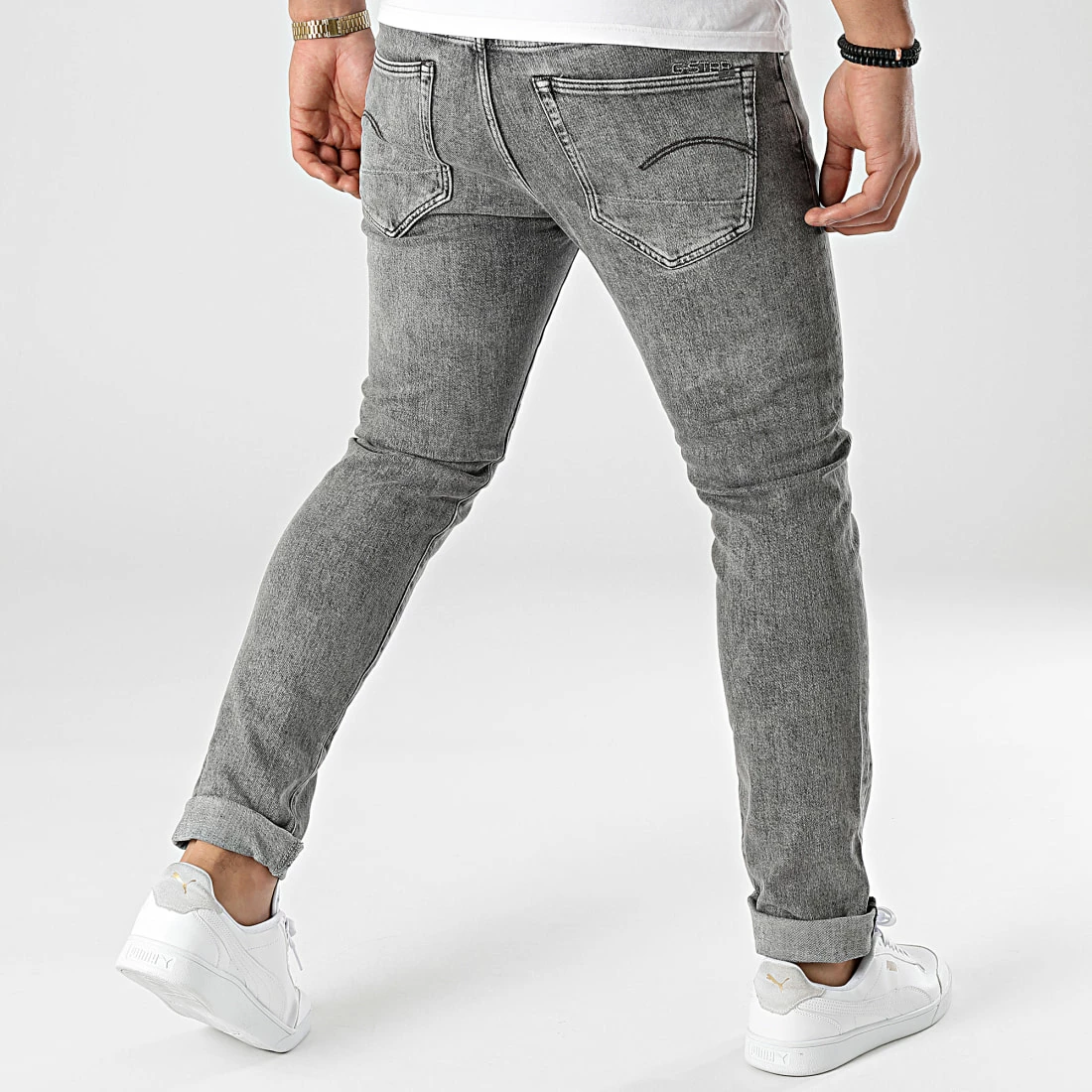 Grosses soldes 🧨 Jean Slim 3301 51001-C909 Gris de G-Star ❤️ 4 Grosses soldes 🧨 Jean Slim 3301 51001-C909 Gris de G-Star ❤️ – Image 4