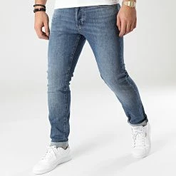 Offres 🔔 Jean Slim 3301 51001-C911 Bleu Denim de G-Star ❤️