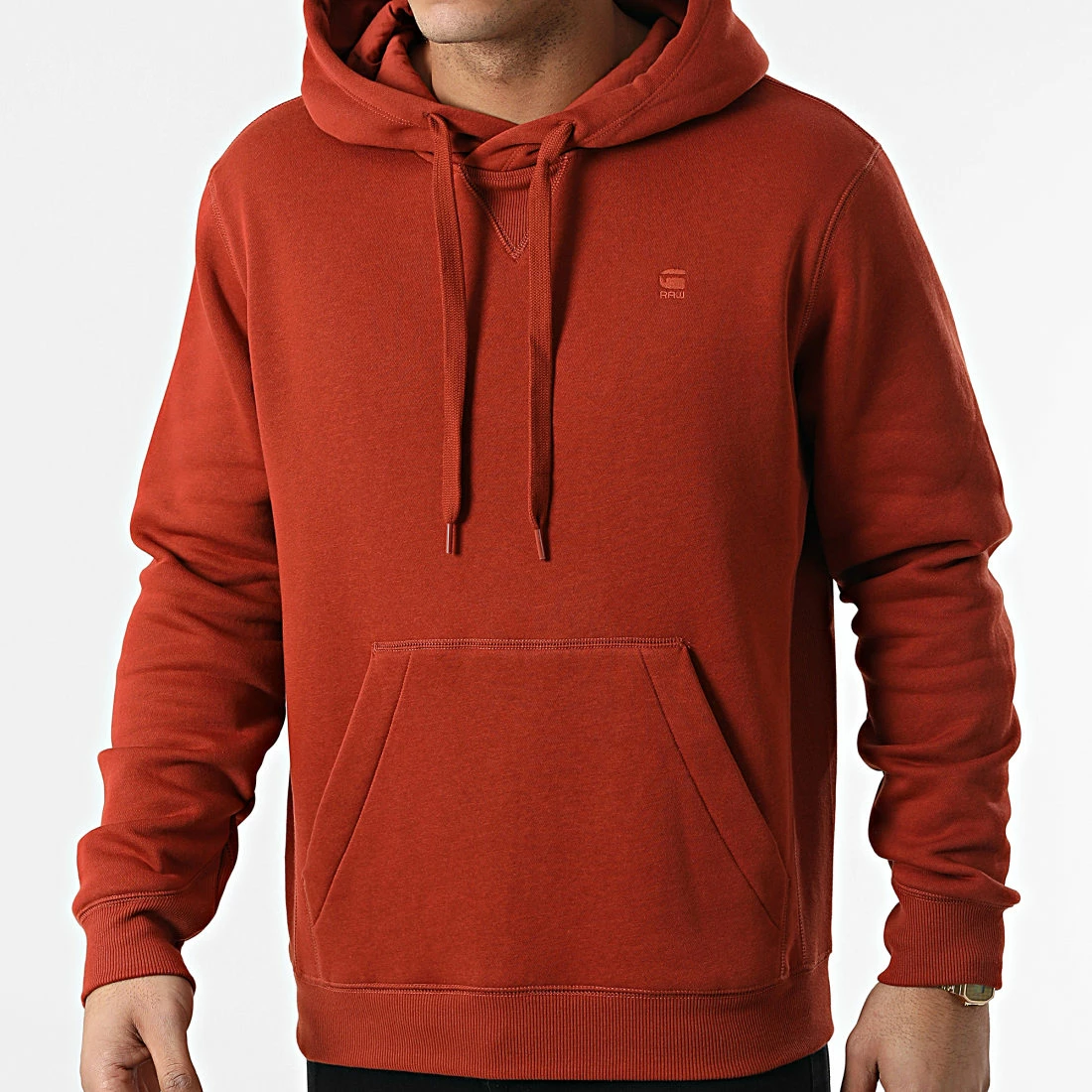 Bon marché 😀 Sweat Capuche D16121-C235 Orange Foncé de G-Star ⭐ 1 Bon marché 😀 Sweat Capuche D16121-C235 Orange Foncé de G-Star ⭐