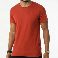 Remise 🎁 Tee 👕 Shirt D16411 Brique de G-Star 🔥