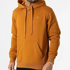 Offres ⭐ Sweat Capuche D16121-C235 Camel de G-Star 🎉