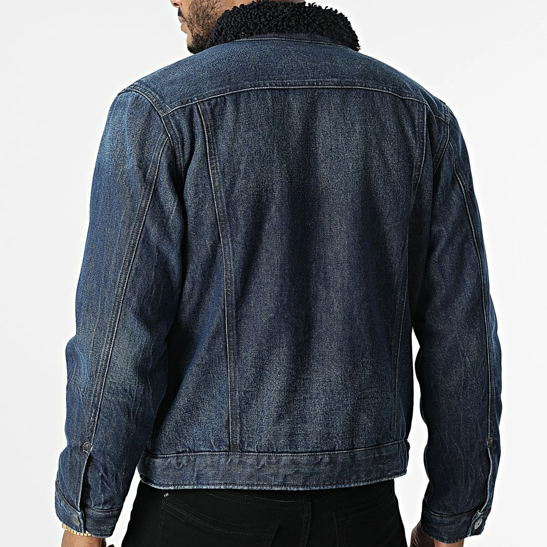 Remise 🌟 Veste Jean Arc 3D Sherpa D21150-C779 Bleu Denim de G-Star ⭐ 4 Remise 🌟 Veste Jean Arc 3D Sherpa D21150-C779 Bleu Denim de G-Star ⭐ – Image 4