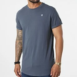 Remise 🔥 Tee 👕 Shirt Compact Jersey D16396 Bleu Marine de G-Star 😉