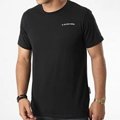 Bon marché 😀 Tee 👕 Shirt D21892 Noir de G-Star 🤩