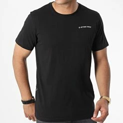 Bon marché 😀 Tee 👕 Shirt D21892 Noir de G-Star 🤩 -G-Star Soldes g star 326399 D21892 336 6484 20220706T160612 03