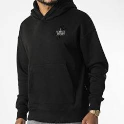 Budget 😀 Sweat Capuche Oversize Large D21140-C235 Noir de G-Star 🧨