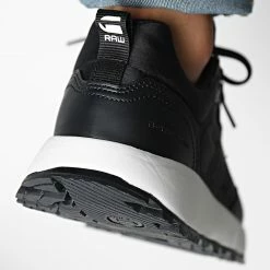 Grosses soldes 🎁 Baskets TheQ Run Logo MTC 2212-004516 Black de G-Star ⭐ -G-Star Soldes g star 329523 2212 004516 BLK 20220819T135232 04