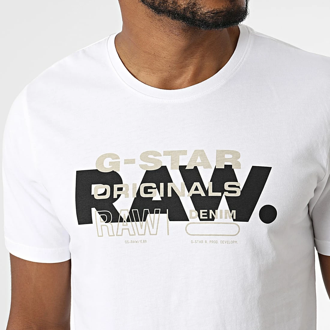 Le moins cher 😉 Tee 👚 Shirt D22202-336 Blanc de G-Star 🥰 2 Le moins cher 😉 Tee 👚 Shirt D22202-336 Blanc de G-Star 🥰 – Image 2