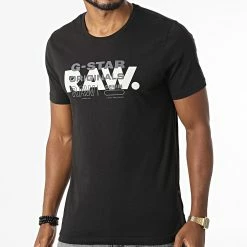 Budget ⭐ Tee 👚 Shirt D22202-336 Noir de G-Star 🔔