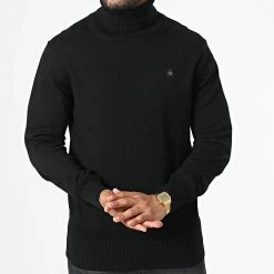 Meilleure vente 🎉 Pull Col Roulé Premium Core D21933-C560 Noir de G-Star 😉 -G-Star Soldes g star 333790 D21933 C560 6484 20220905T160607 03