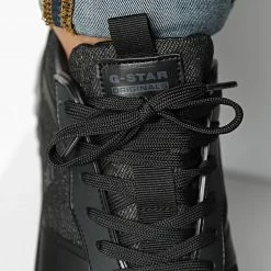 Vente flash 😀 Baskets TheQ Run Bold Denim 2242-004523 Black Black de G-Star 🤩 -G-Star Soldes g star 335395 2242 004523 BLK BLK 20220906T142947 03