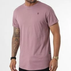 Budget ⭐ Tee 👕 Shirt Oversize Compact Jersey D16396 Rose de G-Star 😍