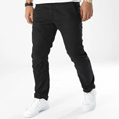 Budget ⭐ Pantalon Chino Slim Vetar D14027-C072 Noir de G-Star 🔥