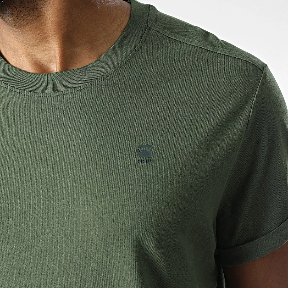 Meilleure vente 😍 Tee 👚 Shirt Oversize Compact Jersey D16396 Vert Kaki de G-Star 🛒 2 Meilleure vente 😍 Tee 👚 Shirt Oversize Compact Jersey D16396 Vert Kaki de G-Star 🛒 – Image 2