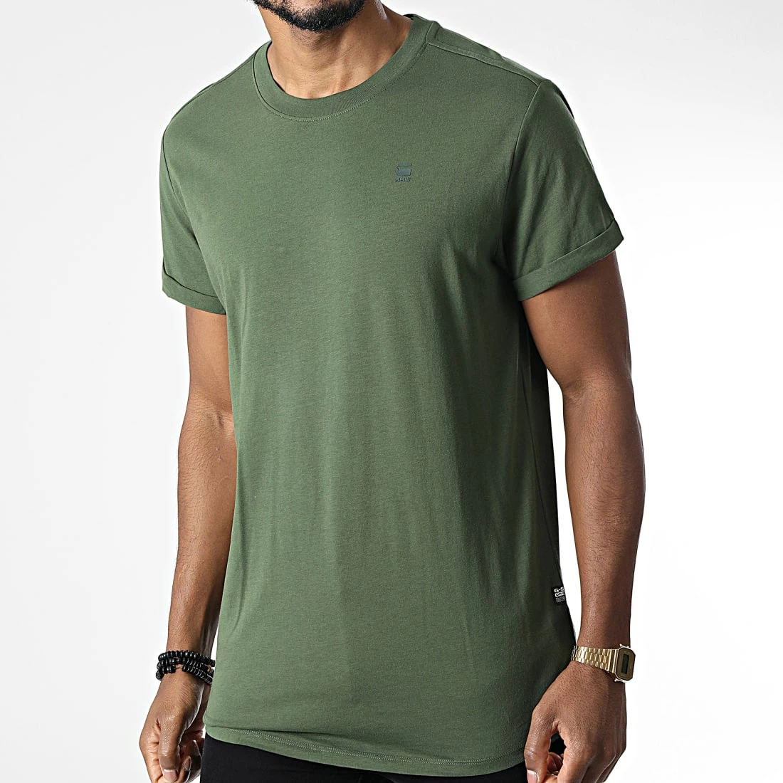 Meilleure vente 😍 Tee 👚 Shirt Oversize Compact Jersey D16396 Vert Kaki de G-Star 🛒 3 Meilleure vente 😍 Tee 👚 Shirt Oversize Compact Jersey D16396 Vert Kaki de G-Star 🛒 – Image 3