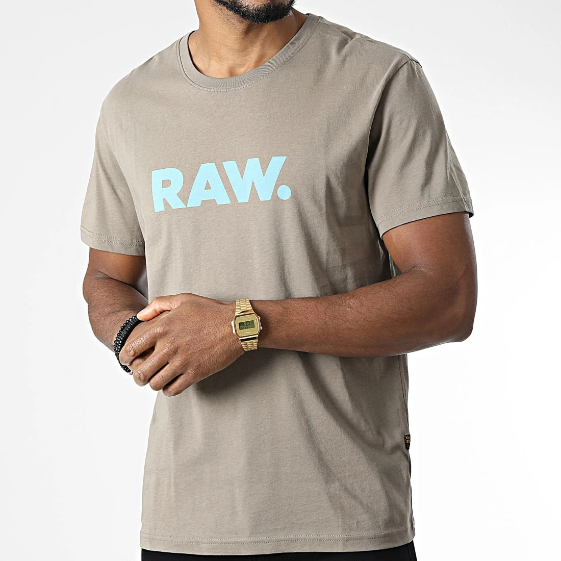 Sortie 🌟 Tee 👕 Shirt Holorn D22200-336 Beige Foncé de G-Star ⭐ 3 Sortie 🌟 Tee 👕 Shirt Holorn D22200-336 Beige Foncé de G-Star ⭐ – Image 3