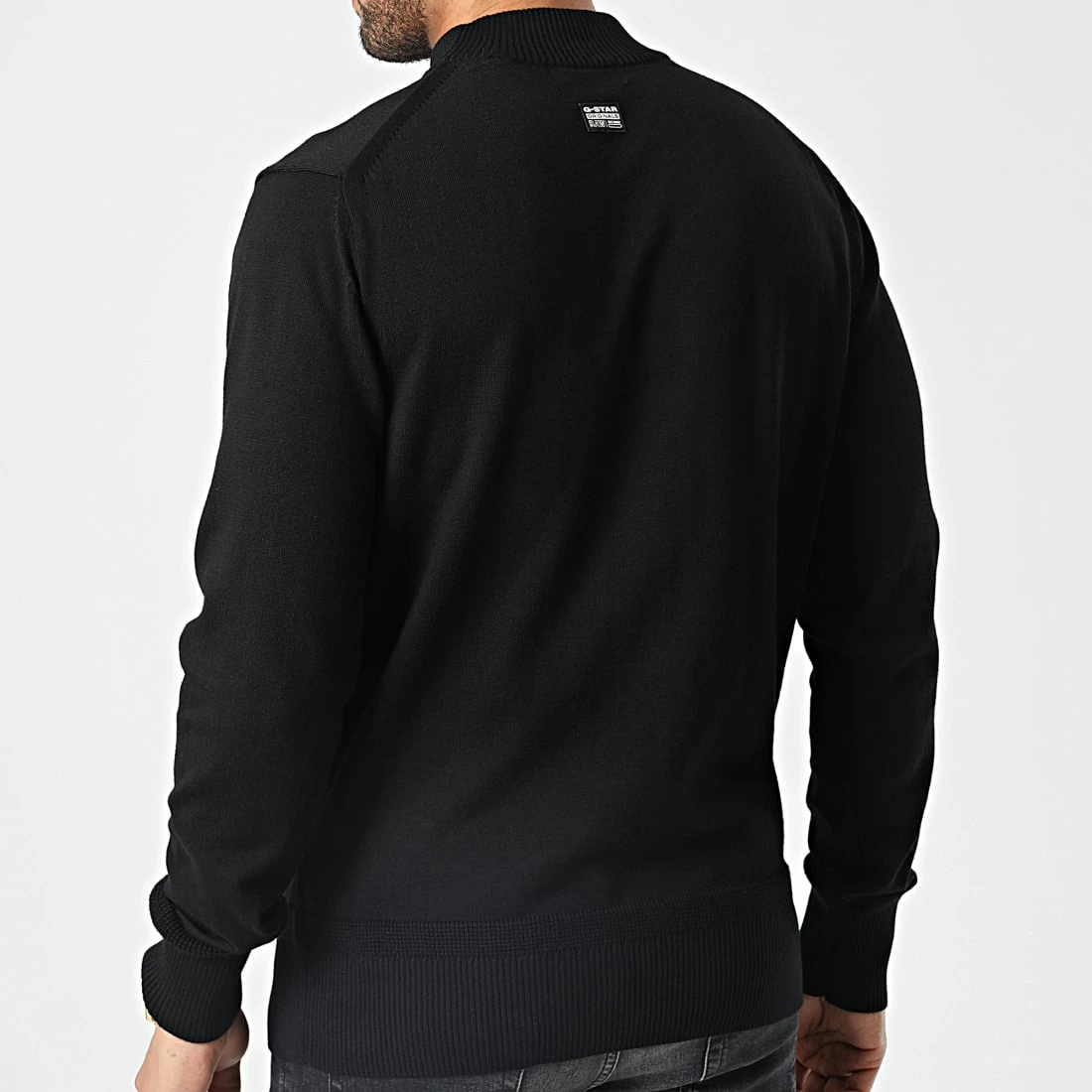 Budget ✨ Pull D21932-C560 Noir de G-Star 🔔 4 Budget ✨ Pull D21932-C560 Noir de G-Star 🔔 – Image 4