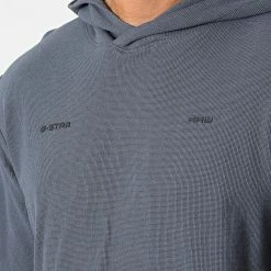 Nouveau ⌛ Sweat Capuche Logo Tape Center Back D22394-D250 Bleu Marine de G-Star 🧨 -G-Star Soldes g star 346612 D22394 D250 863 20221109T161302 02