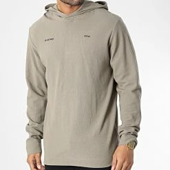 Nouveau 👍 Sweat Capuche Logo Tape Center Back D22394-D250 Beige de G-Star ⭐