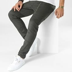 Coupon 👏 Pantalon Cargo D21975-C105 Vert Kaki Foncé de G-Star ✨ -G-Star Soldes g star 348059 D21975 C105 995 20221114T123917 03
