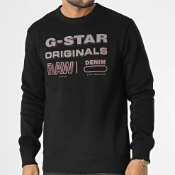 Top 10 â€ïž Sweat Crewneck D22319-A971 Noir de G-Star â