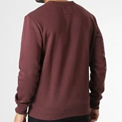 Budget 🎉 Sweat Crewneck D22319-A971 Bordeaux de G-Star ❤️ -G-Star Soldes g star 348178 D22319 A971 D303 20221118T150231 04