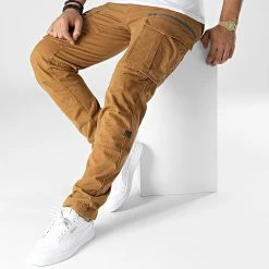 Offres 🔥 Pantalon Cargo Regular Fit Rovic Zip 3D D02190-C096 Camel de G-Star ⭐ -G-Star Soldes g star 348211 D02190 C893 1329 20221118T152031 03